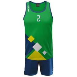 Strój do siatkówki plażowej Damons Negril - SUBLIMACYJNY