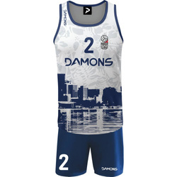 Strój do siatkówki plażowej Damons Aruba - SUBLIMACYJNY