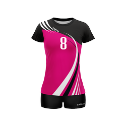 Strój siatkarski damski Colo Tile - SUBLIMACYJNY