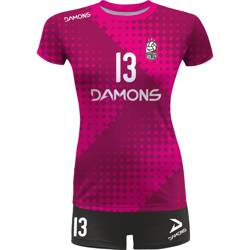 Strój siatkarski damski Damons Dora 3  - SUBLIMACYJNY